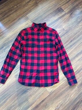 Goodfellow & Co Red and Black Checkered Shirt